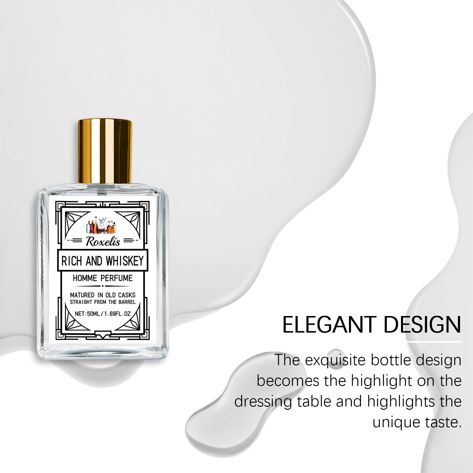 Roxelis 50ml Charm Whisky Parf - Perfume Fragrance Free ulasan dan harga